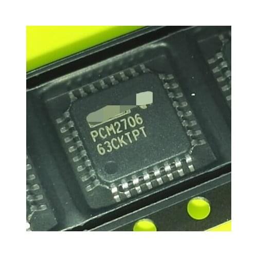 Free shipping 10PCS/LOT 100% new PCM2706 PCM2706PJT PCM2706PJTR QFP32