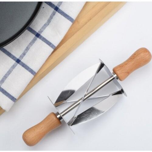 DIY Stainless Steel Rolling Cutter For Making Croissant Wheel Dough Pastry Knife Cake Decoration Rolling Knife Tools CT1114