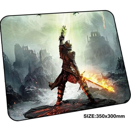 Dragon age pad mouse computador gamer mause pad 350x300mm padmouse Personality mousepad ergonomic gadget Boy Gift office mats