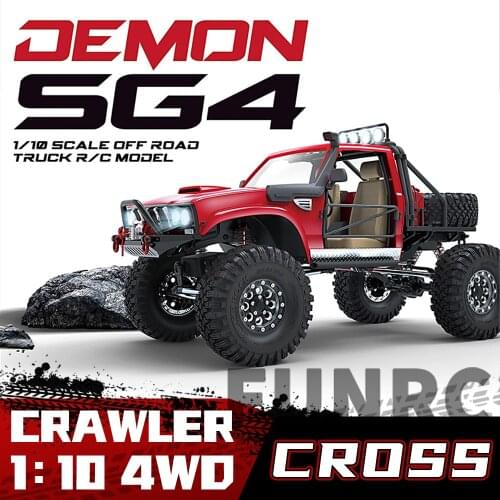 CROSS RC 1/10 KIT SG4 SR4 4X4 4WD DEMON Rock Sports Crawler Model Car ABS Hard Body Metal Axles Child Kids Adult Toy Gift