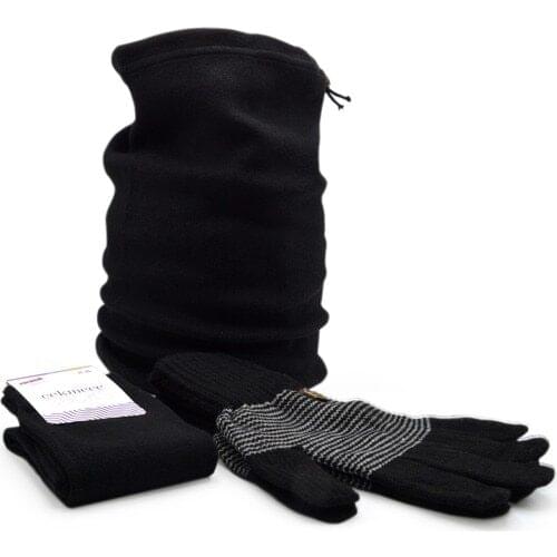 Drawer 3'lü Male Winter Wool Accessories Set