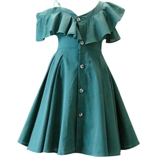New Style Infants Kids Baby Girls Dress Summer Sleevelee Dresses Children Cotton Dresses Casual Outfits Princess Dresses