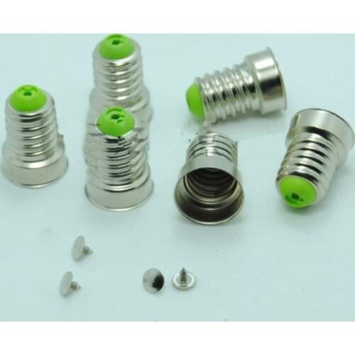 E14 lamp base energy saving lamp DIY led parts E14 lamp holder Brass Bulb lampholder small screw free welding e14 accessories