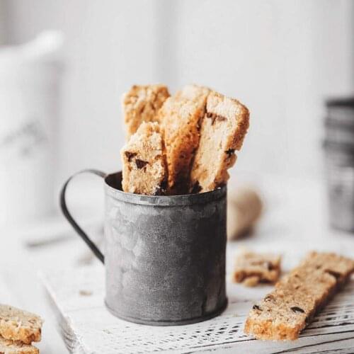 American Retro Drinkware Round Cup Vintage wrought Iron old Handle Cup Photography props for Dessert Fruit Dried Fruit Snack