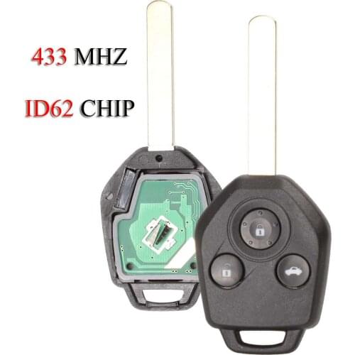 Kutery Remote Smart Car Key For Subaru Forester Outback Legacy 2008 2009 2010 2012 2013 2014 3Buttons 433Mhz ID62 Chip