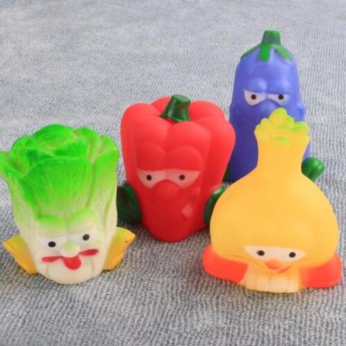 Vegetable Style Dog Pet Puppy Toys Chew Squeaker Squeaky Sound Rubber Toys Dog Pet Cat Chew Toys Supplies