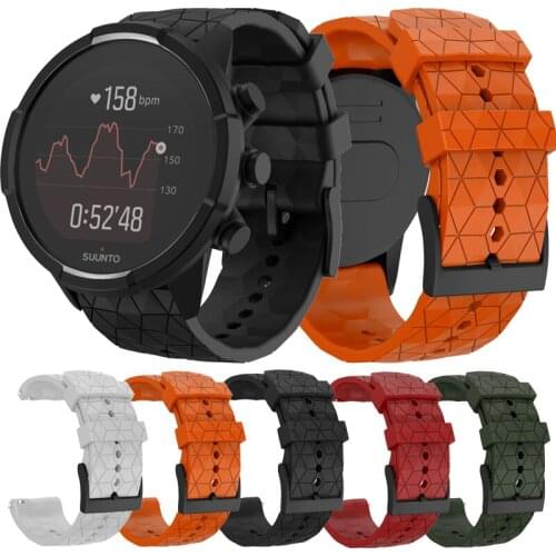 New 24mm Silicone Replacement WatchBand For suunto 7 D5 Wrist Bracelet for Suunto 9 Spartan Sport Wrist HR Baro Smart Watch Band