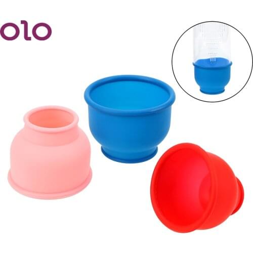 OLO Protection Accessories Enlargement Penis Pump Accessories Penis Pump Sleeve 3 Piece/Set Silicone Ring Sleeve