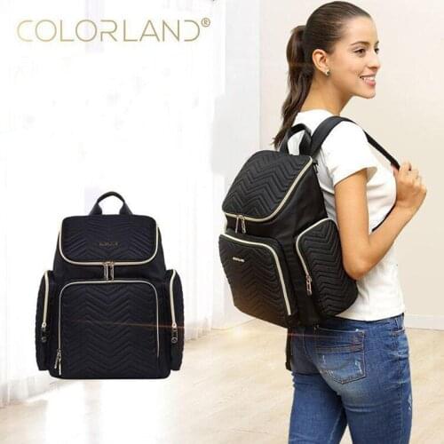 COLORLAND Baby Diaper Bag Backpack Stroller Bag For Wheelchair Pram Fashion Mother Maternity Nappy Changing Bag