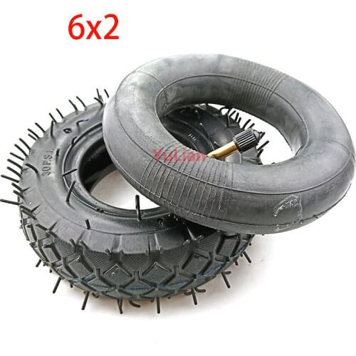 High quality 6x2 tube tyre 6*2 tyre fits Electric Scooter for Modified Wheel Pneumatic Tyre Electric Scooter F0 Pneumatic Wheel