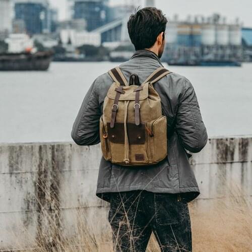 High Quality Travel Backpacks Outdoor Sports Backbags Large Capacity Canvas Backpacks Men Travel Rucksacks Dropshipping
