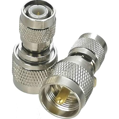 1Pcs TNC Male plug to UHF PL259 Male plug RF Adapter Connector Coaxial High Quanlity 50ohm