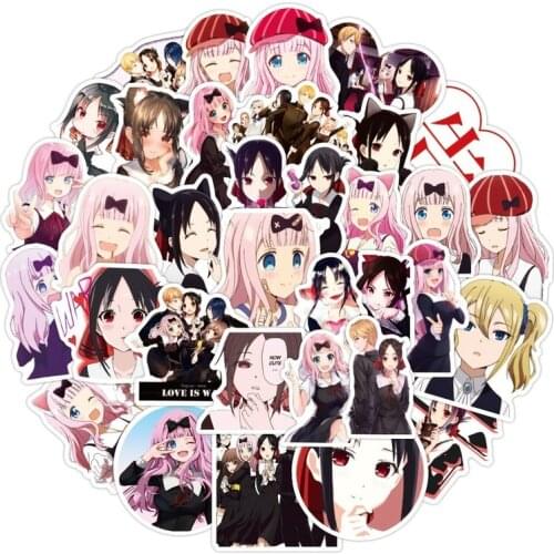 10/50PCS Anime Love Is War Chika Fujiwara Stickers for DIY Girl Stationery Laptop Phone Guitar Suitcase Cute Kaguya Sama Sticker