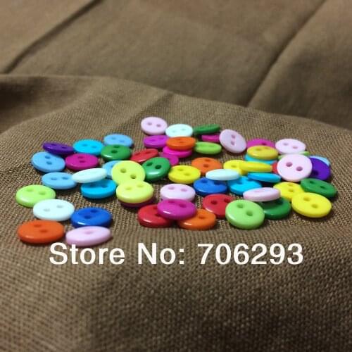 1000pcs/SETS Mixed 15 Colors Resin Buttons sets Fit Sewing or Scrapbooking Knopf Bouto 9mm NK14041501