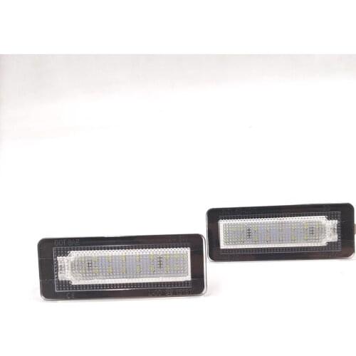 2Pcs 18SMD LED License Plate Number Light Lamp Error Free For Benz Smart Fortwo Coupe Convertible 450 451 W450 W453