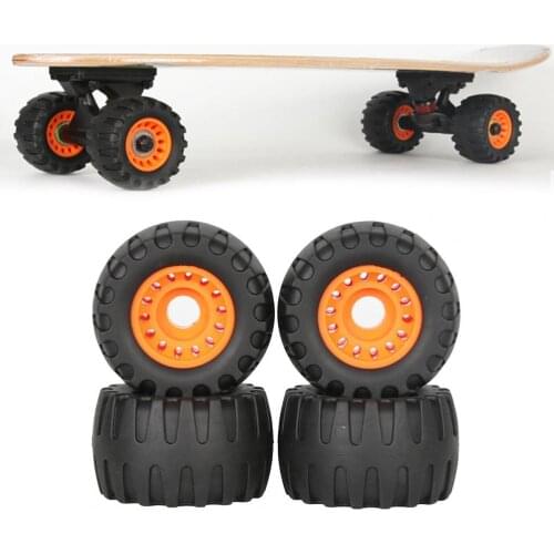 4Pcs/Set Skateboard Wheels Load Bearing Fast Rotating Small Size Downhill Longboard Wheel Replacement for Skating