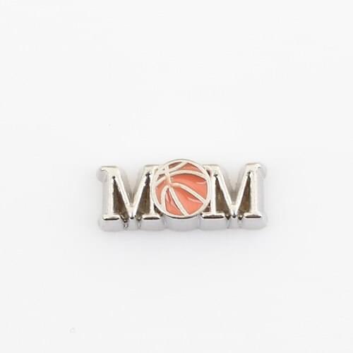 BASKETBALL MOM, Floating charms,Fit floating charm lockets, FC0339