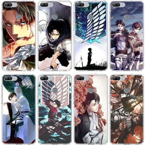 Attack On Titan Levi Case For Huawei Honor 10 9 20 Lite 9X 8X 8A Pro 7A 7X Y5 Y6 Y7 Y9 2019 V20 V30 Soft Phone Cover Coque