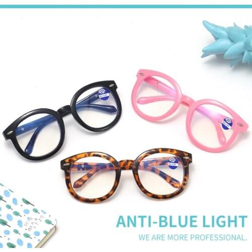 Children anti-blue light round glasses for men and women children goggles