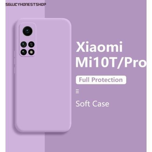 For Xiaomi Mi 11 10T Lite Pro Poco X3 NFC Liquid Silicone Soft Case Cover For Redmi Note 9S Pro Note 8 Pro 8T K40 Pro Coque