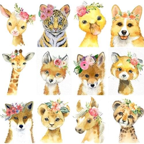 DOHAWIZS 2021 New 5D Diamond Mosaic Anime Full 100% Diamond Painting Yellow Animals Cross Stitch DIY Embroidery Tiger Home Decor