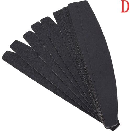 Double Sided Halfmoon Nail File Calluses Remover Manicure Stainless Steel Handle Sand Paper with 20 pcs Replacement Sand Paper