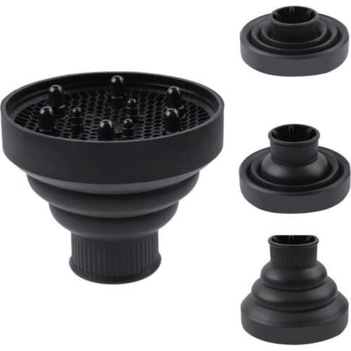 Flexible Silicone Hairdryer Diffuser Salon Hair Styling Tools Hairdryer Folding Nozzle Environmental Material Barber Accessories