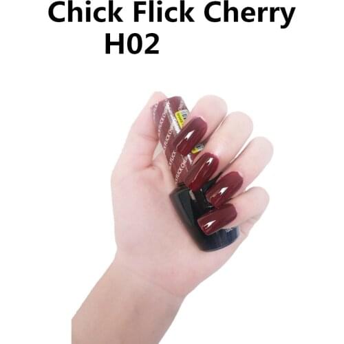 H02 Chick Flick Cherry 15ml UV LED Gel Polish Vernis Permanent Lasting Shine opies Nail Art (need lamp dry)