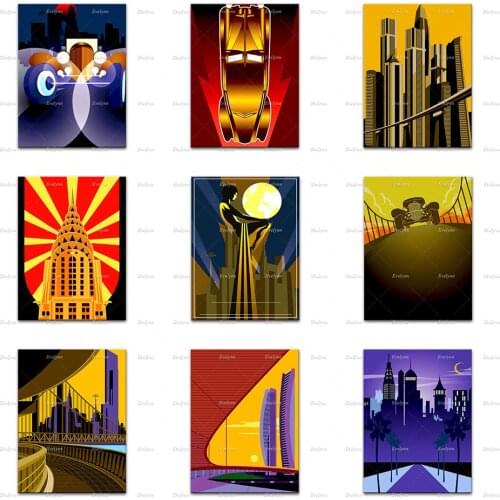 Evoking 1920S Art Posters Bauhaus Architecture Design Living Room Decoration Modern Home Decor Canvas Wall Art Prints Gift