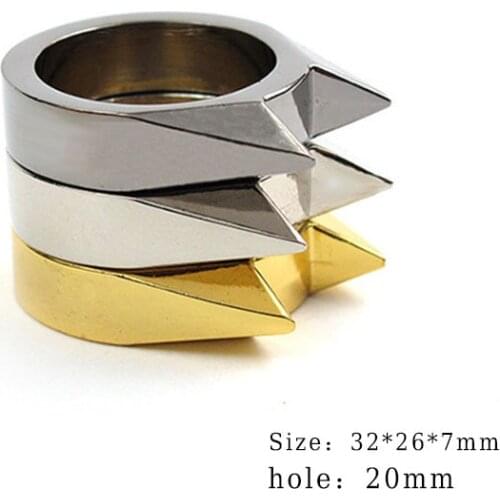 1PC EDC Self-defense Cat Ear Ring Stainless Steel Single Finger Buckle Broken Window Tool Outdoor Survival Equipment Tools
