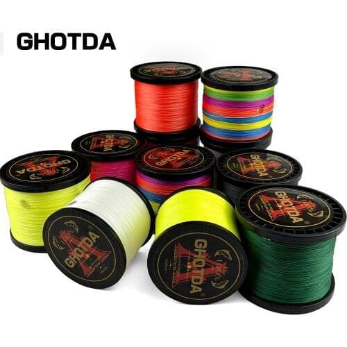 GHOTDA 500M/300M/100M Braid Fishing Line PE Saltwater Multifilament Weave Fishing Cord Pesca Fishing Tackle Fish Line