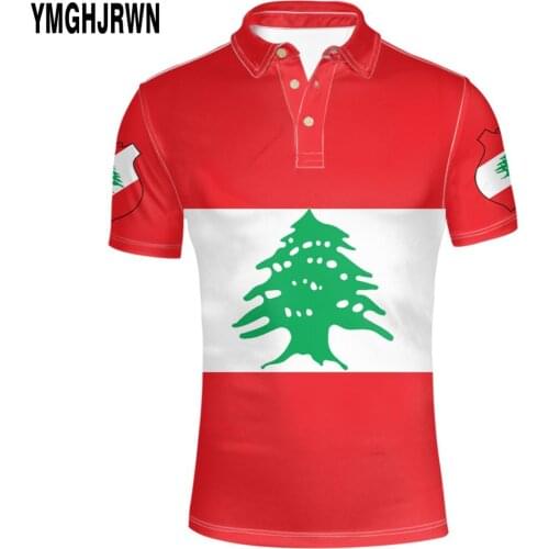 LEBANON youth diy free custom name number lbn Polo shirt nation flag arabic arab lebanese country print photo clothes