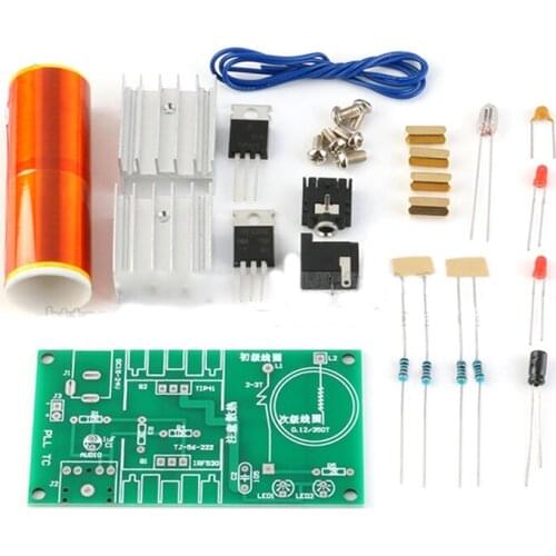 DIY electronic Tesla coil kit 15-24v 15W 2A DC5.5 Tesla arc/plasma/wireless power transmission