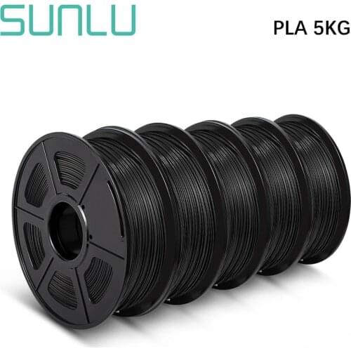 SUNLU 3D Printer Filament PLA 1kg 5/10rolls 1.75MM 2.2 LBS High Strength Printing Material 5kg 10kg for FDM 3D Printer Wholesale