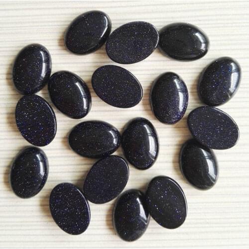 Wholese hot selling fashion blue sand Stone beads oval CAB CABOCHON loose Beads for jewelry 13x18mm 50pcs/Lot