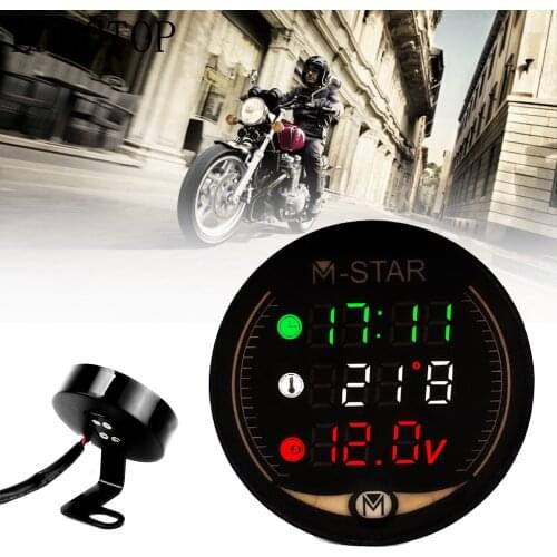 Night Vision Motorcycle Meter Time Temperature Voltage Table For YAMAHA XJR1300 XT1200Z SUPER TENERE FJR 1300 XMAX 125 IRON MAX