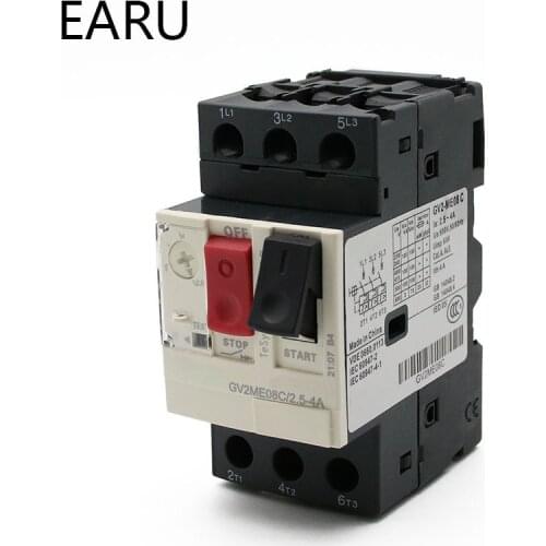 Motor Starter GV2ME Series Motor Protector Motor Circuit Breaker Push Button 3P Thermal Magnetic Type Motor Breaker MPCB Factory