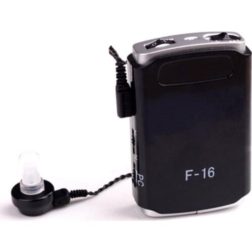 In Ear Hearing Aid Personal Sound Pocket for Elderly Deaf Mini Ear Cup Amplifier Receiver Black Sound Amplifier Hearing Care