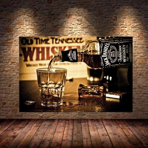 Modern Whiskey Drink Posters Wall Prints Canvas Art Paintings Printed On Bar Decorative Picture For Home Decoration Unframed