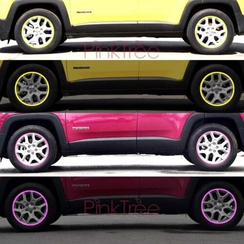 Waterproof Crystal 3M Reflective Car Tape Wheel Rim Strip Sticker for Nissan Juke Jeep Renegade Honda Toyota Styling Accessory