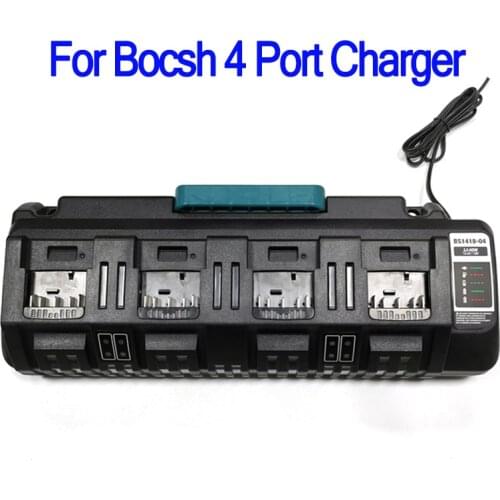 NEW Li-Ion Battery Charger For Bosch 4-Port 14.4V 18V Battery Bat609 Bat609G Bat618 Bat618G BAT614 BAT614G 3A charging current