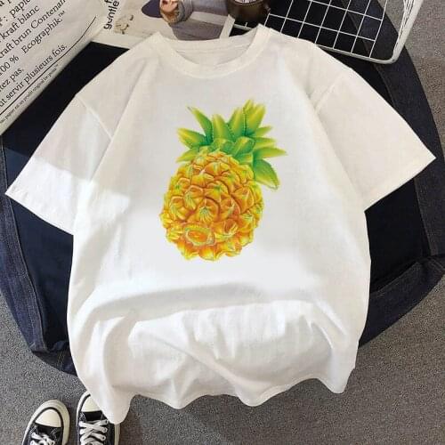 Womens Different Pineapple Fruit Clothing Printed T-shirt ashion Womens Top Graphic T-shirt Summer Fashion Tshirt