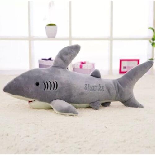 1 PC High Quality Kawaii Pillow Huge Shark Plush Toy Huge Plush Animal Shark Animal Birthday Gift Nice Brinquedos for Kids
