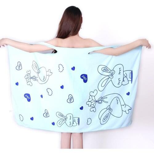 10pas MultiUse Sleepskirt Lovely Printed Bath Dress Can Wear Sling Bath Towel Beauty Salon Sweat Steam Summer Bath Towel Dress
