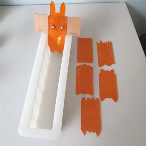 12inch rectangle silicone loaf soap mold cat bunny soap shapers 1400ml volume