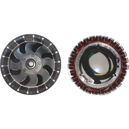 2KW, 3KW, 4KW, 5KW, 48V, 60V, 72V, 18 poles, 27 poles, electric vehicle range extender stator, rotor, generator accessories