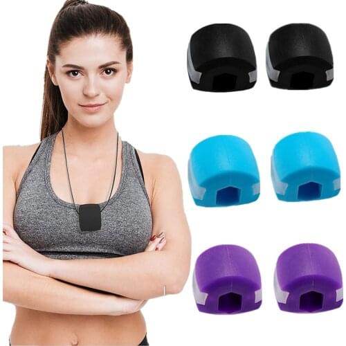 2pcs Food-grade Jaw Exerciser Facial Muscles Jawline Exercise Sports Jawliner Apparatus Cheekbone Trainer Slim Face Fitness Ball