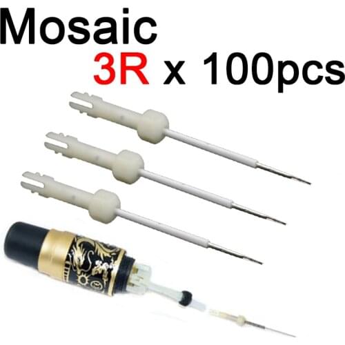3RL 50PCS Original USA Biotouch Mosaic Machine 3R Needle for Permanent Makeup Tattoo Machine Microblading Tattoo Machine Needles