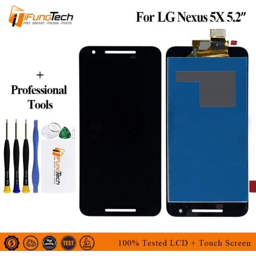 5.2" New Original LCD For LG Nexus 5X H791 Display Touch Screen For LG H790 H798 Digitizer Assembly Repair Parts With Frame+TOOL