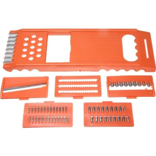 6in1 Multipurpose Kitchen Vegetable Tool Kit Easy Vegetable Fruits Manual Cutter Peeler Slicer Tool DIY Cooking Kitchen Garget